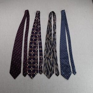 Bill Blass Barrington Gold City Mens Ties Set of‎ 4 Silk Classic Corporate